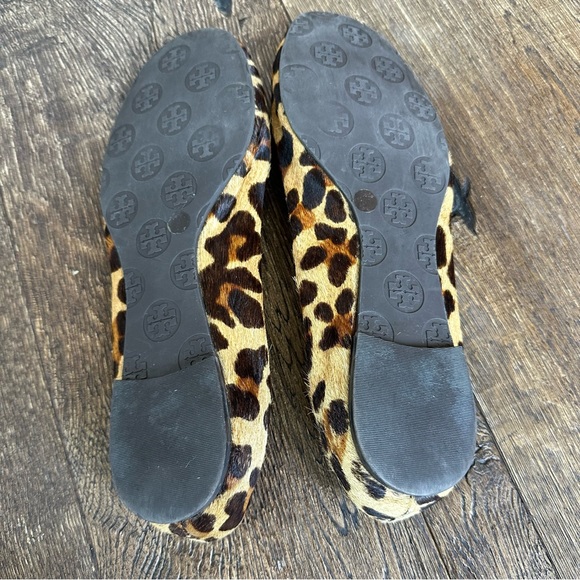 Tory Burch Revas Calf Hair Animal Print Ballet Flats size 8 - Picture 9 of 13